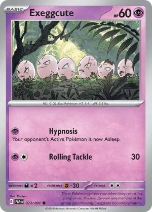 Pokémon TCG SV: Paldean Fates 023/091 Exeggcute Common Ungraded