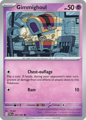 Pokémon TCG SV: Paldean Fates 044/091 Gimmighoul Common Ungraded
