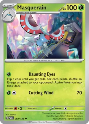 Pokémon TCG SV4: Paradox Rift 002/182 Masquerain Uncommon Ungraded