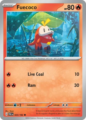 Pokémon TCG SV4: Paradox Rift 023/182 Fuecoco Common Ungraded