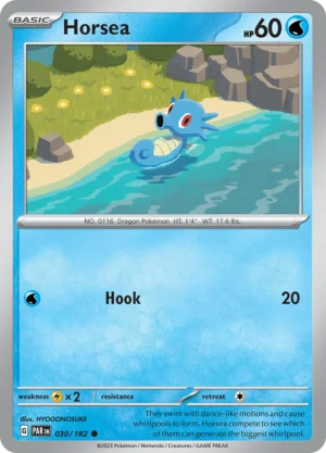 Pokémon TCG SV4: Paradox Rift 030/182 Horsea Common Ungraded