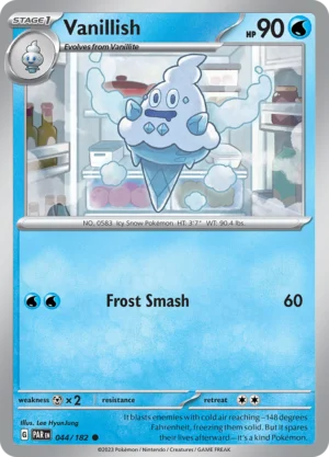 Pokémon TCG SV4: Paradox Rift 044/182 Vanillish Common Ungraded