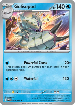 Pokémon TCG SV4: Paradox Rift 049/182 Golisopod Rare Ungraded