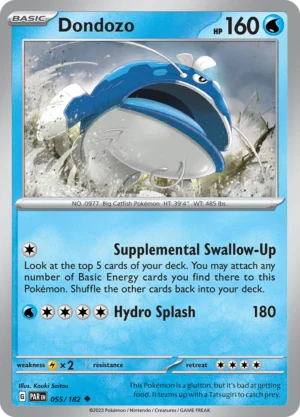 Pokémon TCG SV4: Paradox Rift 055/182 Dondozo Uncommon Ungraded