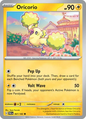 Pokémon TCG SV4: Paradox Rift 067/182 Oricorio Common Ungraded
