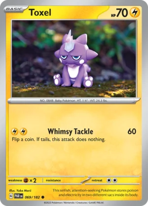 Pokémon TCG SV4: Paradox Rift 069/182 Toxel Common Ungraded