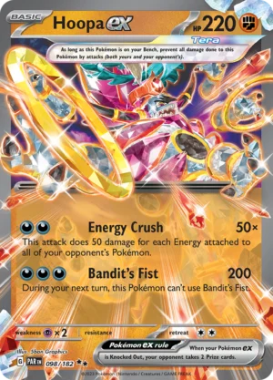 Pokémon TCG SV4: Paradox Rift 098/182 Hoopa ex Double Rare Ungraded