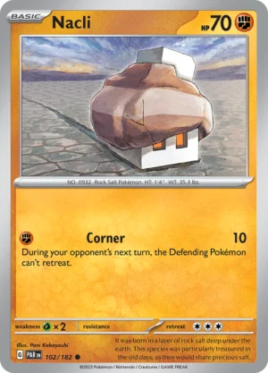Pokémon TCG SV4: Paradox Rift 102/182 Nacli Common Ungraded