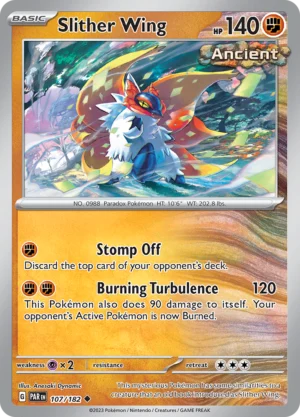 Pokémon TCG SV4: Paradox Rift 107/182 Slither Wing Uncommon Ungraded
