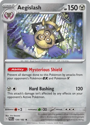 Pokémon TCG SV4: Paradox Rift 134/182 Aegislash Rare Ungraded