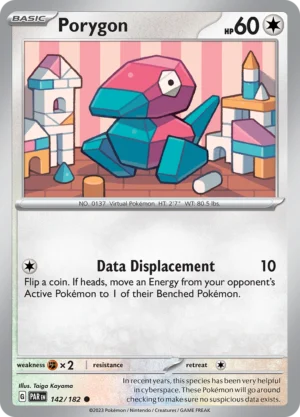 Pokémon TCG SV4: Paradox Rift 142/182 Porygon Common Ungraded