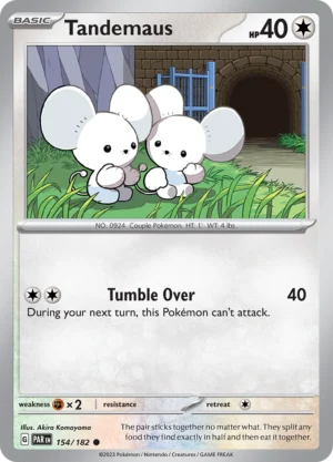 Pokémon TCG SV4: Paradox Rift 154/182 Tandemaus Common Ungraded