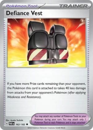 Pokémon TCG SV4: Paradox Rift 162/182 Defiance Vest Uncommon Ungraded