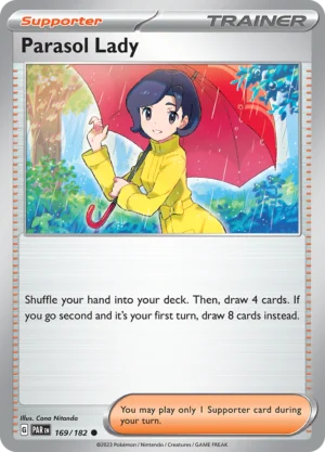 Pokémon TCG SV4: Paradox Rift 169/182 Parasol Lady Common Ungraded