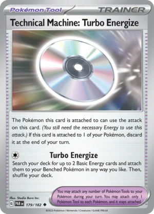 Pokémon TCG SV4: Paradox Rift 179/182 Technical Machine: Turbo Energize Uncommon Ungraded