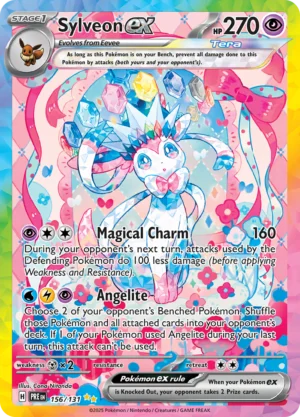Pokémon TCG Sylveon ex 156/131 SV: Prismatic Evolutions SIR Full Art Ungraded