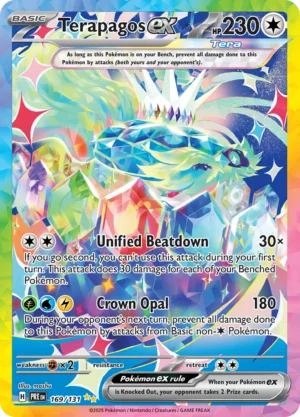 Pokémon TCG Terapagos ex 169/131 SV: Prismatic Evolutions SIR Full Art Ungraded
