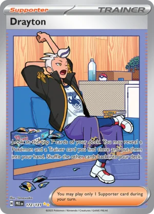 Pokémon TCG Drayton 172/131 SV: Prismatic Evolutions SIR Full Art Ungraded