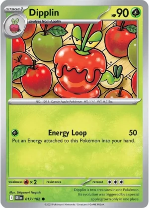 Pokémon TCG SV10: Destined Rivals 017/182 Dipplin Common Ungraded