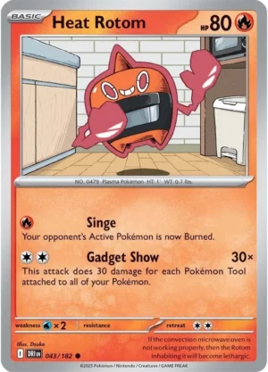 Pokémon TCG SV10: Destined Rivals 043/182 Heat Rotom Common Ungraded