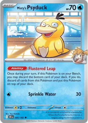 Pokémon TCG SV10: Destined Rivals 045/182 Misty's Psyduck Uncommon Ungraded