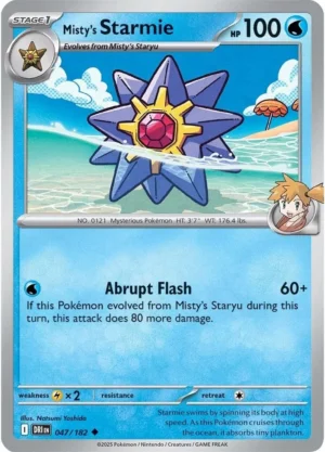 Pokémon TCG SV10: Destined Rivals 047/182 Misty's Starmie Uncommon Ungraded
