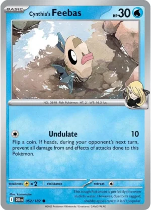 Pokémon TCG SV10: Destined Rivals 052/182 Cynthia's Feebas Common Ungraded