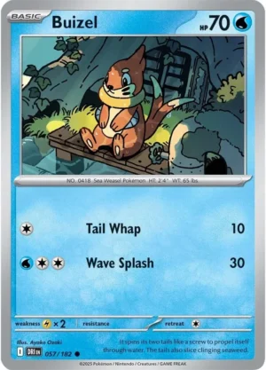 Pokémon TCG SV10: Destined Rivals 057/182 Buizel Common Ungraded