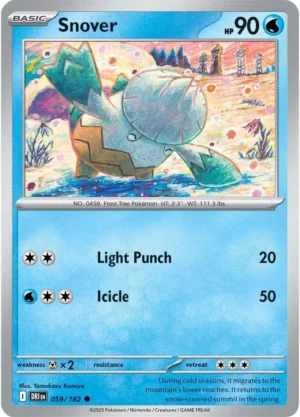 Pokémon TCG SV10: Destined Rivals 059/182 Snover Common Ungraded