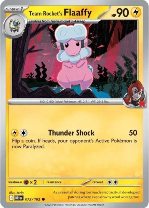 Pokémon TCG SV10: Destined Rivals 073/182 Team Rocket's Flaaffy Common Ungraded