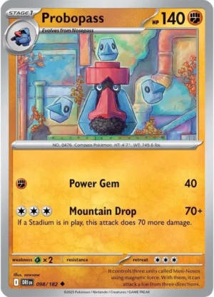 Pokémon TCG SV10: Destined Rivals 098/182 Probopass Uncommon Ungraded