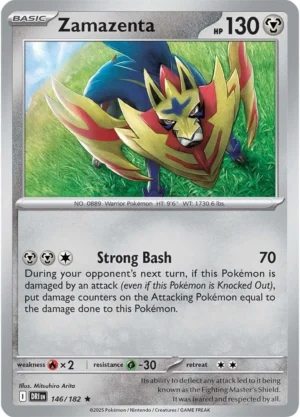 Pokémon TCG SV10: Destined Rivals 146/182 Zamazenta Rare Ungraded