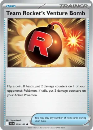 Pokémon TCG SV10: Destined Rivals 179/182 Team Rocket's Venture Bomb Uncommon Ungraded