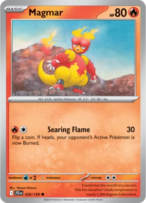 Pokémon TCG SV9: Journey Together 020/159 Magmar Common Ungraded