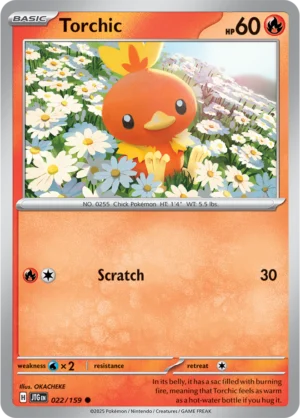 Pokémon TCG SV9: Journey Together 022/159 Torchic Common Ungraded