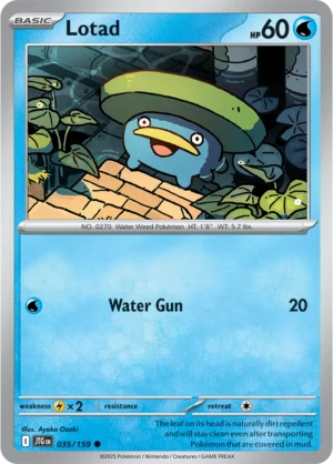 Pokémon TCG SV9: Journey Together 035/159 Lotad Common Ungraded