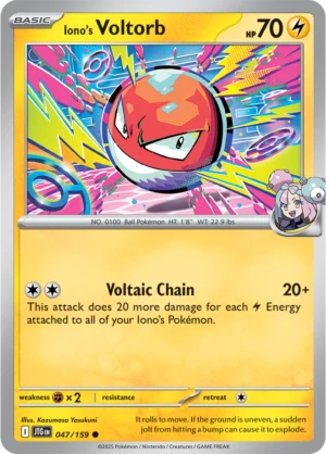 Pokémon TCG SV9: Journey Together 047/159 Iono's Voltorb Common Ungraded