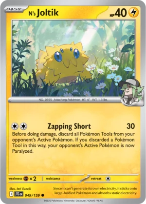 Pokémon TCG SV9: Journey Together 049/159 N's Joltik Common Ungraded