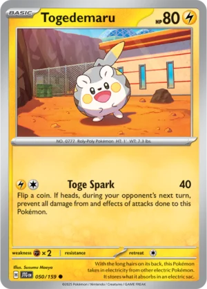 Pokémon TCG SV9: Journey Together 050/159 Togedemaru Common Ungraded