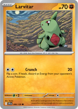 Pokémon TCG SV9: Journey Together 080/159 Larvitar Common Ungraded