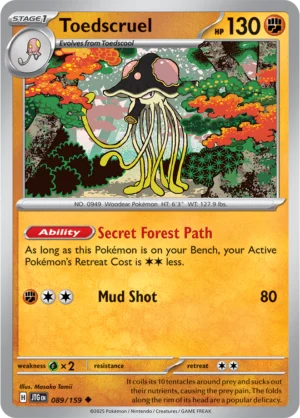 Pokémon TCG SV9: Journey Together 089/159 Toedscruel Uncommon Ungraded