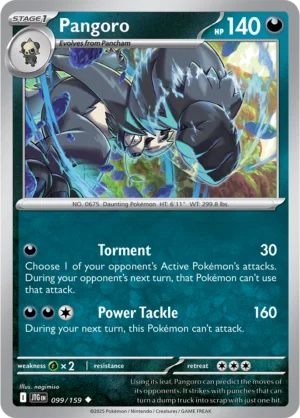 Pokémon TCG SV9: Journey Together 099/159 Pangoro Uncommon Ungraded