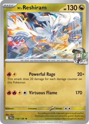 Pokémon TCG SV9: Journey Together 116/159 N's Reshiram Rare Ungraded