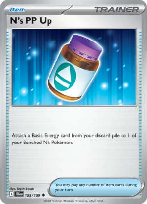 Pokémon TCG SV9: Journey Together 153/159 N's PP Up Uncommon Ungraded