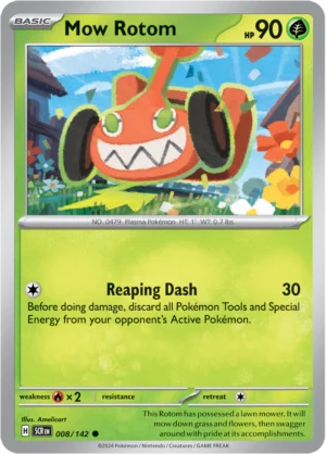 Pokémon TCG SV7: Stellar Crown 008/142 Mow Rotom Common Ungraded