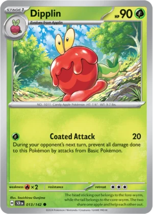 Pokémon TCG SV7: Stellar Crown 013/142 Dipplin Common Ungraded