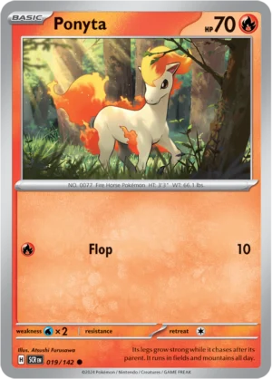 Pokémon TCG SV7: Stellar Crown 019/142 Ponyta Common Ungraded