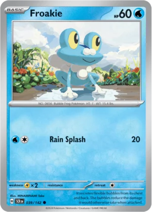 Pokémon TCG SV7: Stellar Crown 039/142 Froakie Common Ungraded