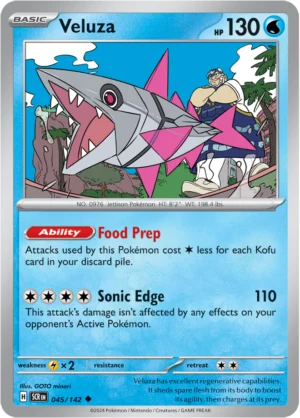 Pokémon TCG SV7: Stellar Crown 045/142 Veluza Uncommon Ungraded