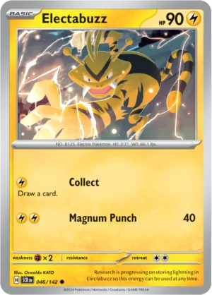 Pokémon TCG SV7: Stellar Crown 046/142 Electabuzz Common Ungraded
